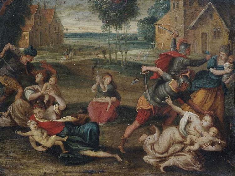 Frans Francken II Der Bethlehemitische Kindermord. Sweden oil painting art